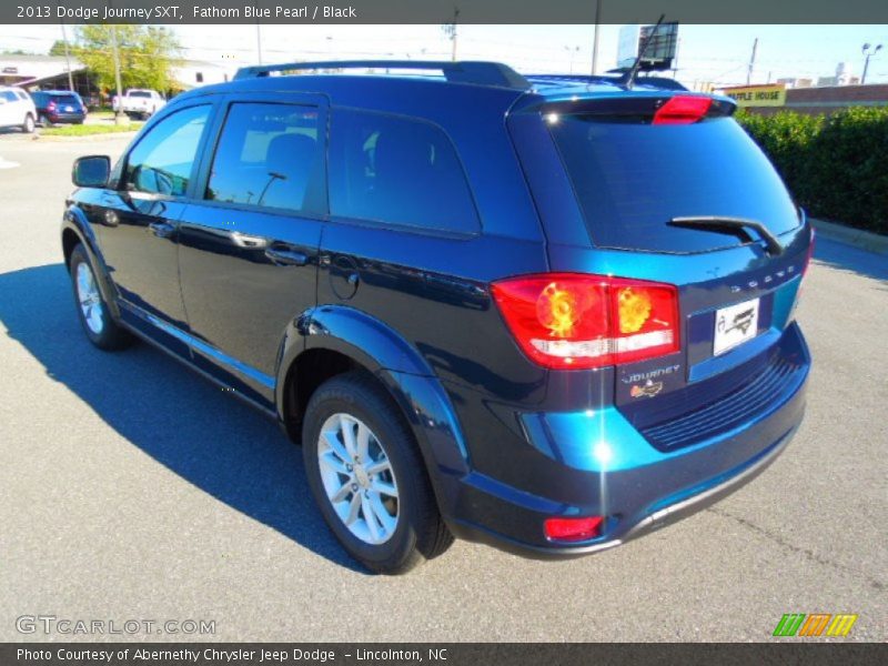 Fathom Blue Pearl / Black 2013 Dodge Journey SXT