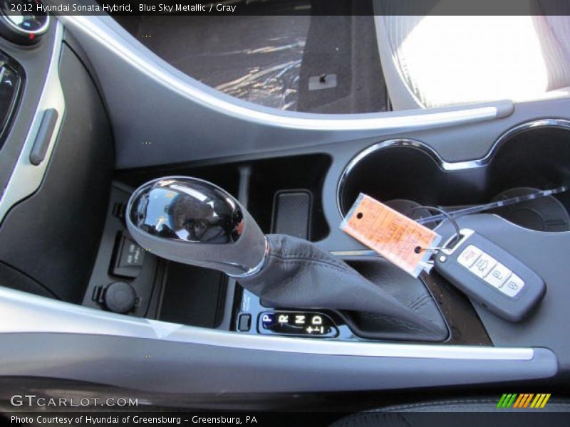 Blue Sky Metallic / Gray 2012 Hyundai Sonata Hybrid