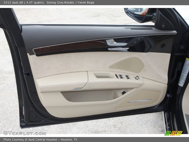 Oolong Grey Metallic / Velvet Beige 2013 Audi A8 L 4.0T quattro