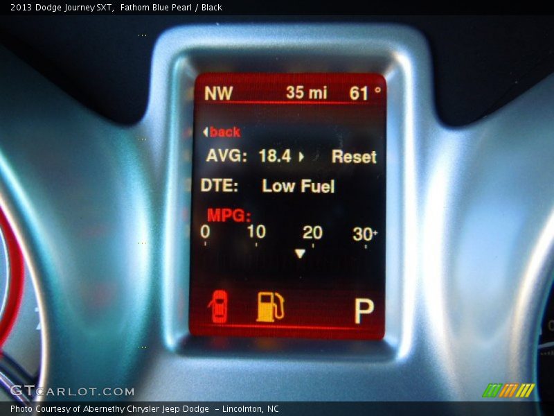 Fathom Blue Pearl / Black 2013 Dodge Journey SXT