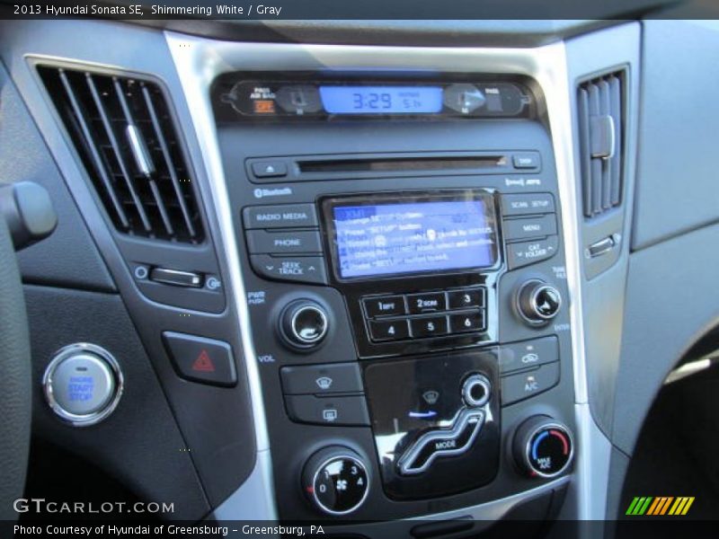 Shimmering White / Gray 2013 Hyundai Sonata SE