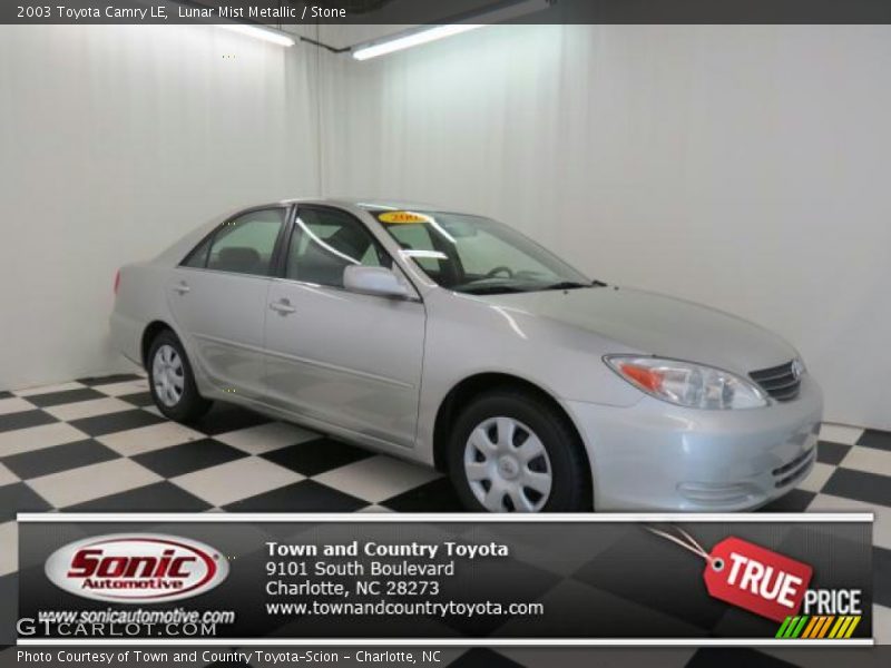 Lunar Mist Metallic / Stone 2003 Toyota Camry LE