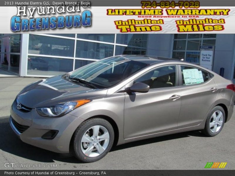 Desert Bronze / Beige 2013 Hyundai Elantra GLS