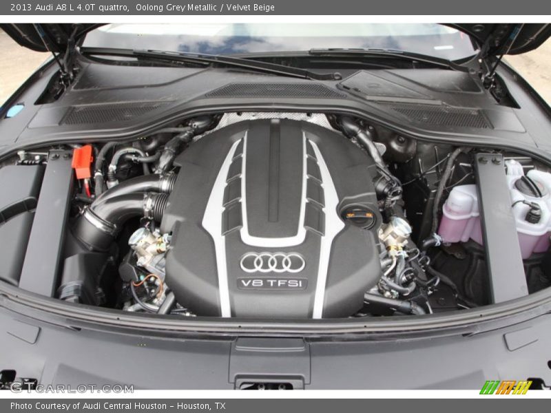  2013 A8 L 4.0T quattro Engine - 4.0 Liter FSI Twin-Turbocharged DOHC 32-Valve VVT V8