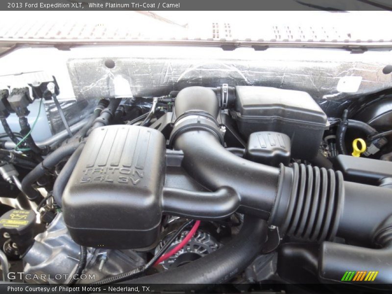 White Platinum Tri-Coat / Camel 2013 Ford Expedition XLT