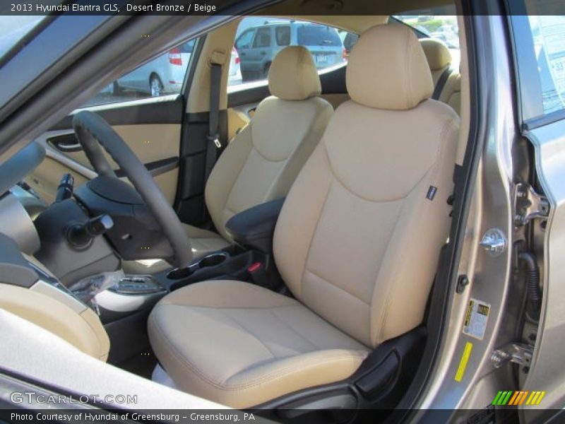 Desert Bronze / Beige 2013 Hyundai Elantra GLS