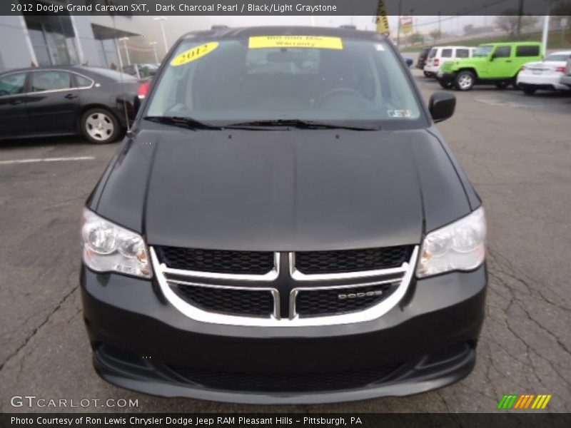 Dark Charcoal Pearl / Black/Light Graystone 2012 Dodge Grand Caravan SXT