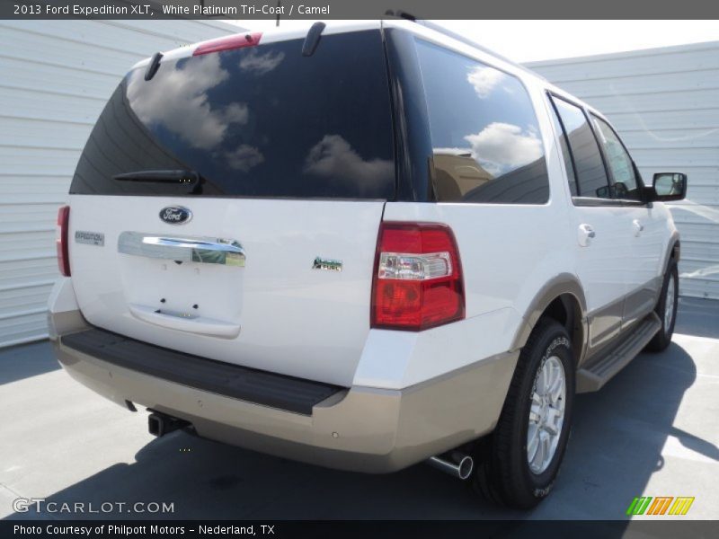 White Platinum Tri-Coat / Camel 2013 Ford Expedition XLT