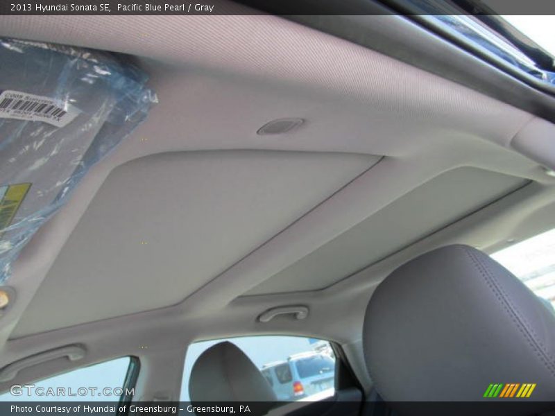 Pacific Blue Pearl / Gray 2013 Hyundai Sonata SE