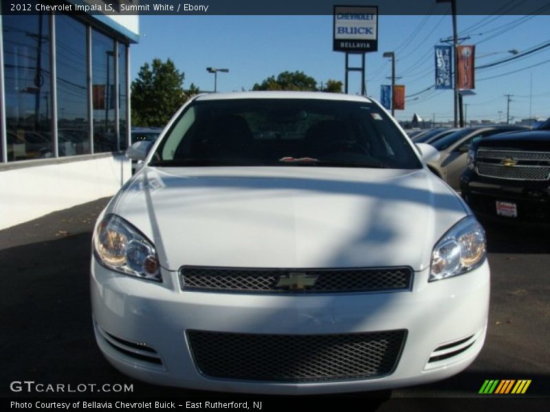 Summit White / Ebony 2012 Chevrolet Impala LS