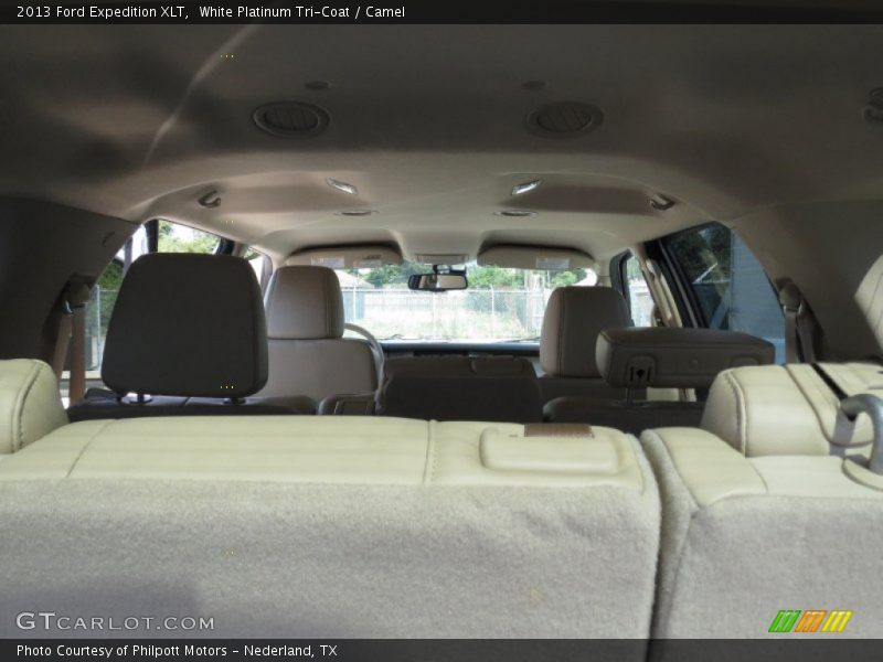 White Platinum Tri-Coat / Camel 2013 Ford Expedition XLT