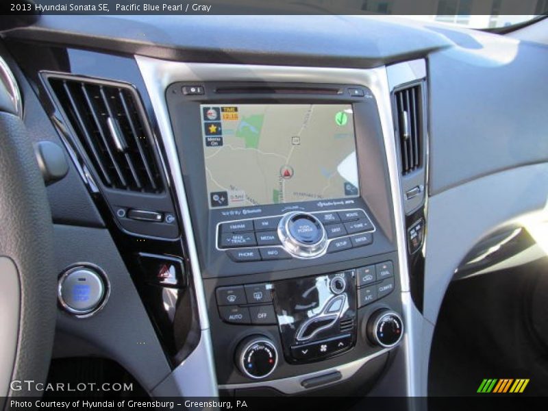 Pacific Blue Pearl / Gray 2013 Hyundai Sonata SE