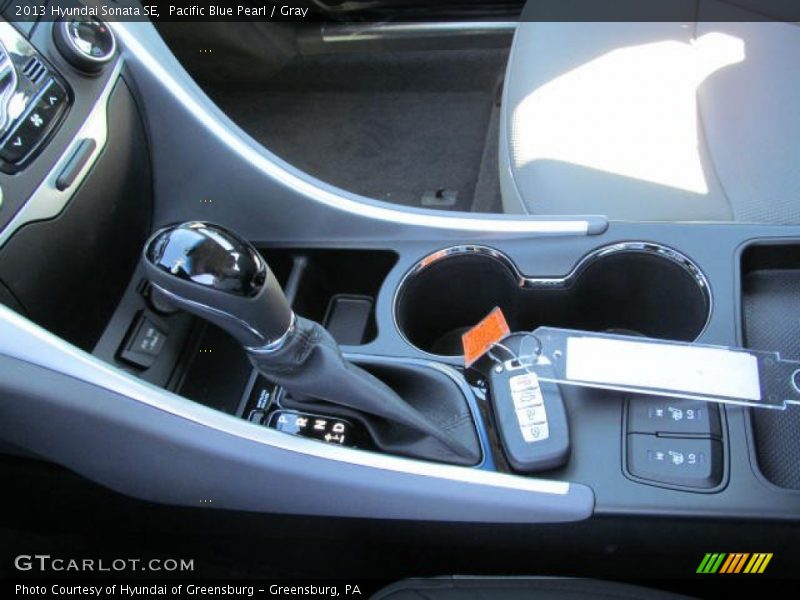 Pacific Blue Pearl / Gray 2013 Hyundai Sonata SE