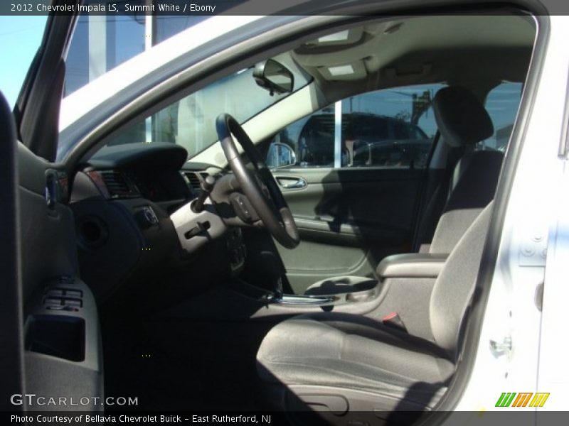 Summit White / Ebony 2012 Chevrolet Impala LS