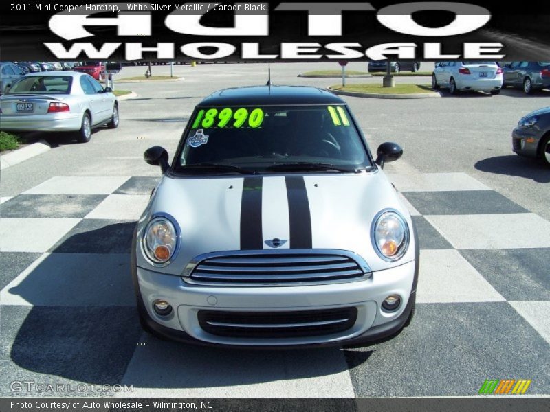 White Silver Metallic / Carbon Black 2011 Mini Cooper Hardtop