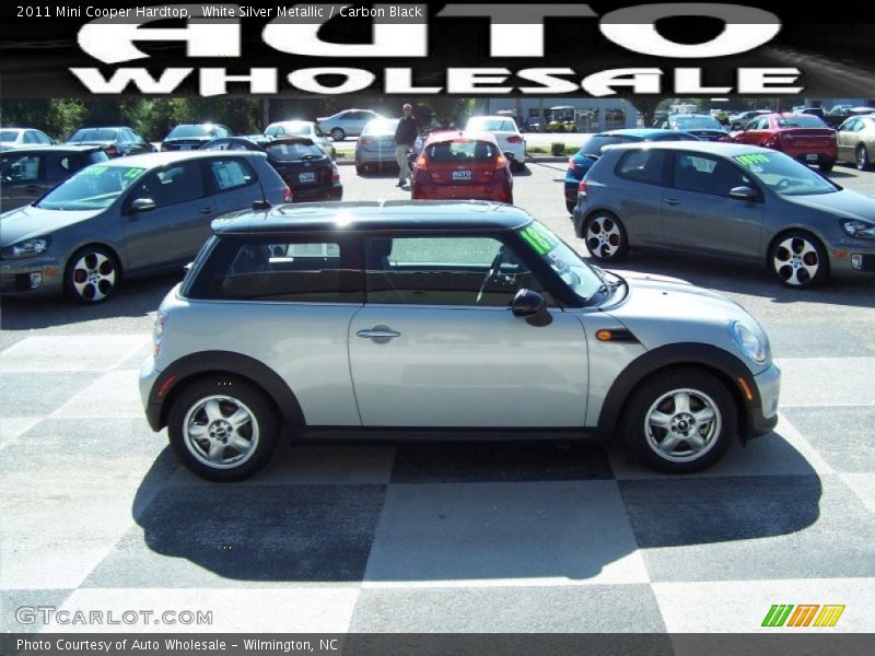 White Silver Metallic / Carbon Black 2011 Mini Cooper Hardtop