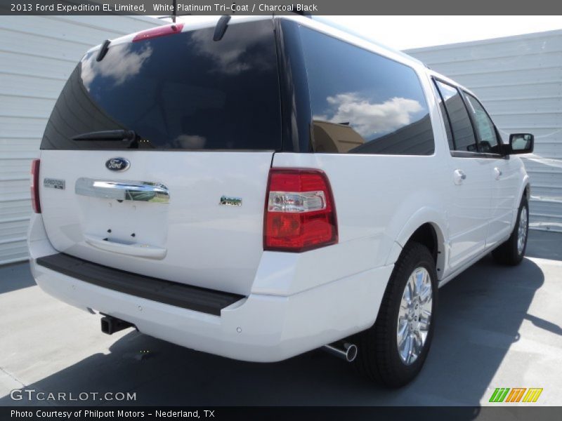 White Platinum Tri-Coat / Charcoal Black 2013 Ford Expedition EL Limited