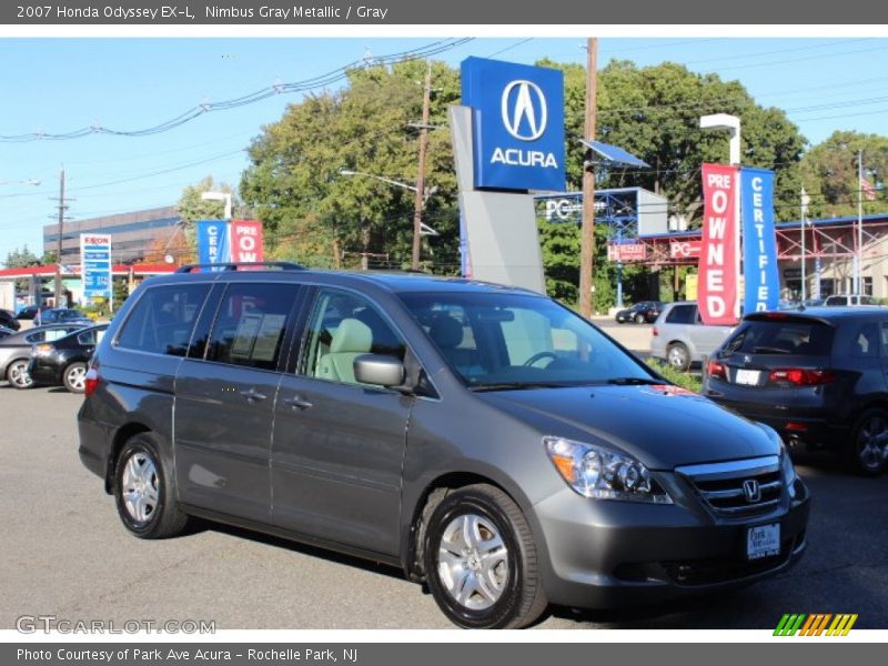 Nimbus Gray Metallic / Gray 2007 Honda Odyssey EX-L