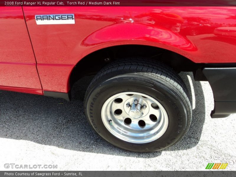 Torch Red / Medium Dark Flint 2008 Ford Ranger XL Regular Cab