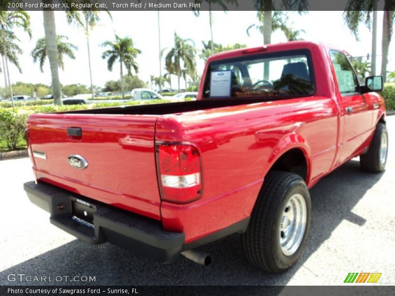 Torch Red / Medium Dark Flint 2008 Ford Ranger XL Regular Cab
