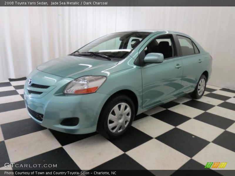 Jade Sea Metallic / Dark Charcoal 2008 Toyota Yaris Sedan