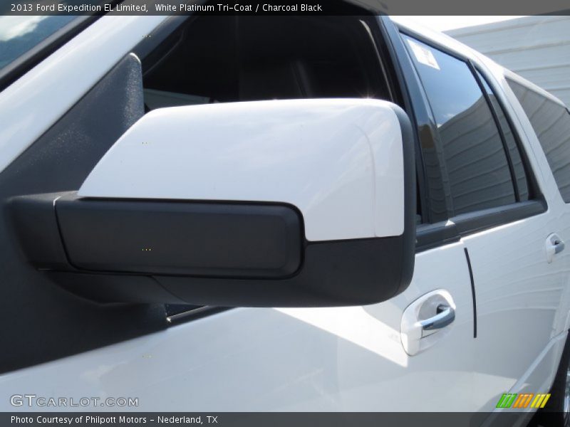 White Platinum Tri-Coat / Charcoal Black 2013 Ford Expedition EL Limited
