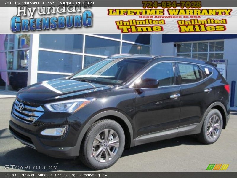 Twilight Black / Beige 2013 Hyundai Santa Fe Sport