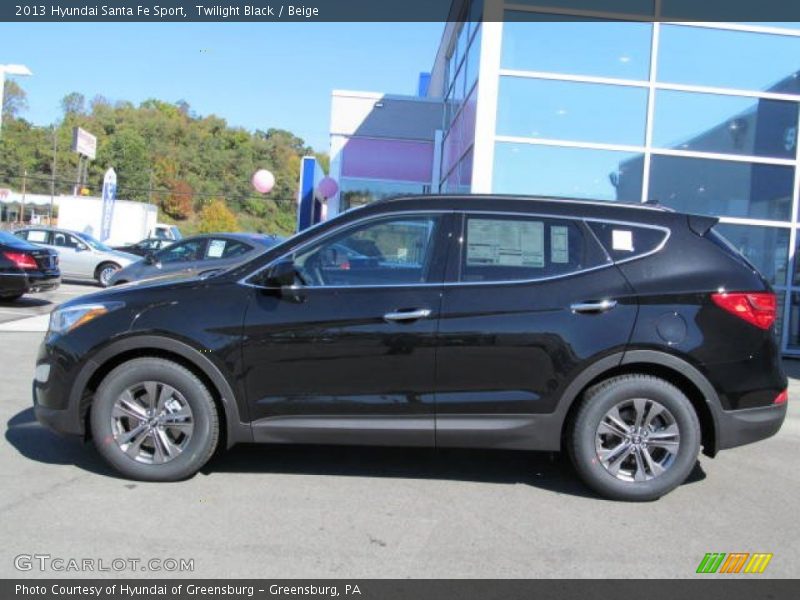 Twilight Black / Beige 2013 Hyundai Santa Fe Sport