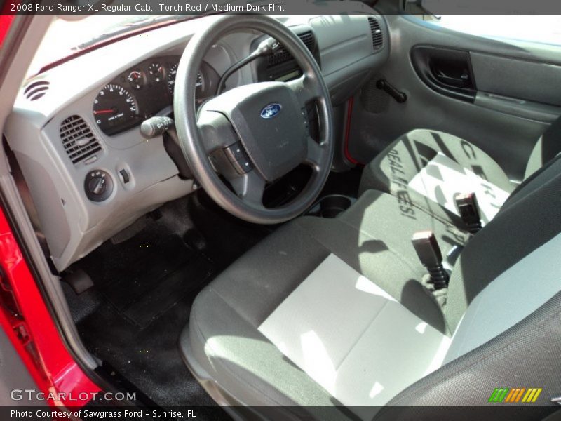 Torch Red / Medium Dark Flint 2008 Ford Ranger XL Regular Cab