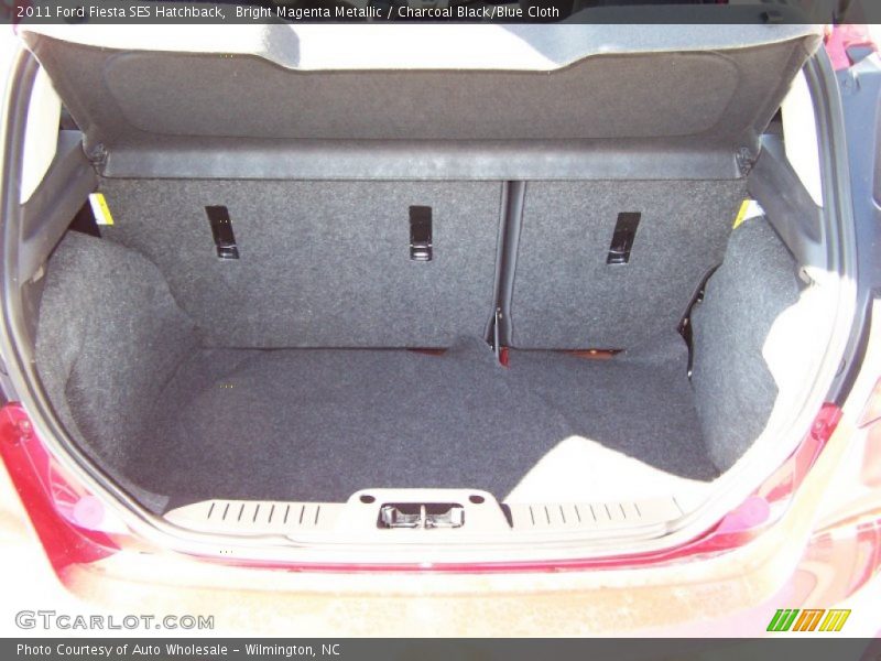 Bright Magenta Metallic / Charcoal Black/Blue Cloth 2011 Ford Fiesta SES Hatchback