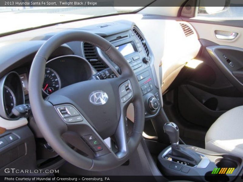 Twilight Black / Beige 2013 Hyundai Santa Fe Sport