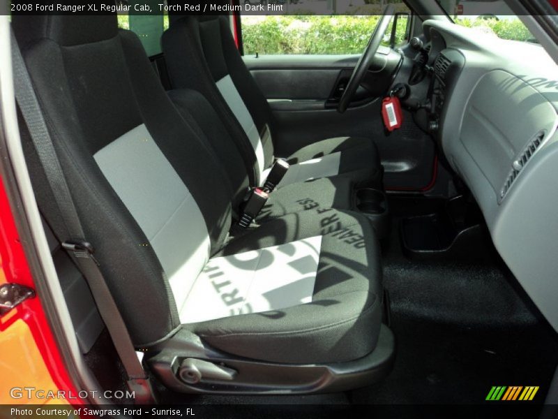Torch Red / Medium Dark Flint 2008 Ford Ranger XL Regular Cab