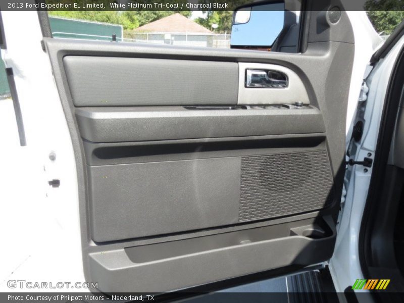 White Platinum Tri-Coat / Charcoal Black 2013 Ford Expedition EL Limited