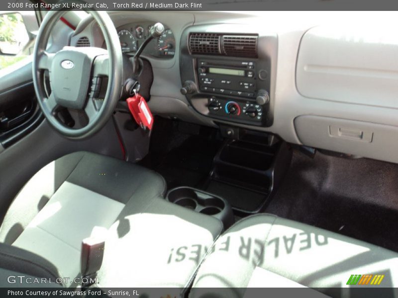 Torch Red / Medium Dark Flint 2008 Ford Ranger XL Regular Cab
