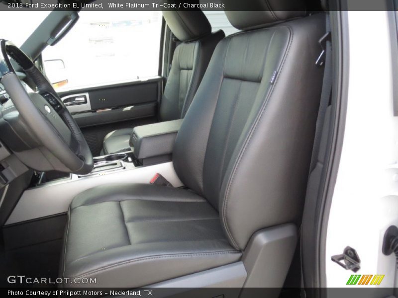 White Platinum Tri-Coat / Charcoal Black 2013 Ford Expedition EL Limited