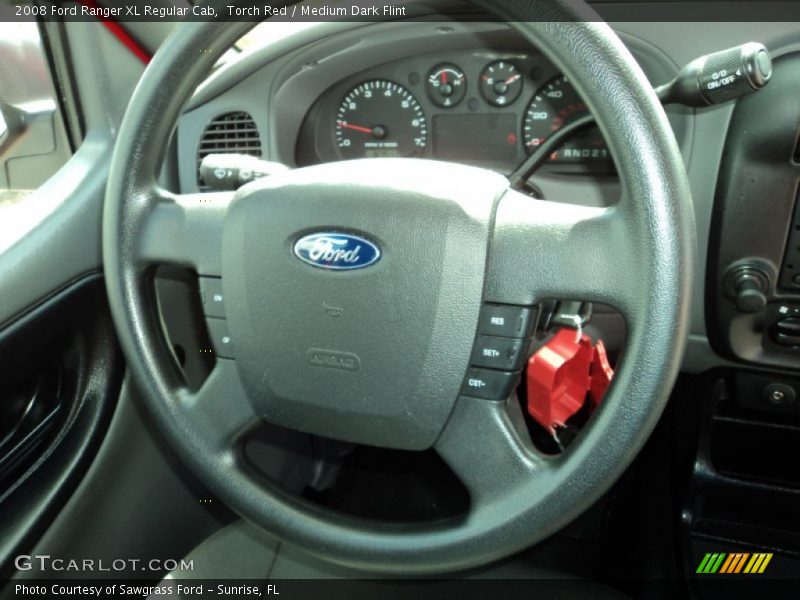 Torch Red / Medium Dark Flint 2008 Ford Ranger XL Regular Cab