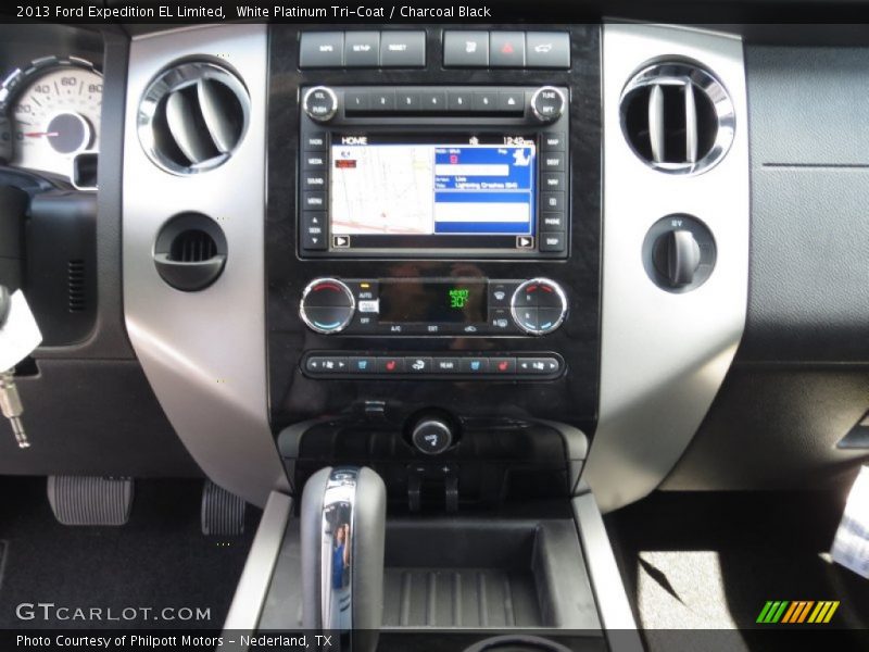 White Platinum Tri-Coat / Charcoal Black 2013 Ford Expedition EL Limited