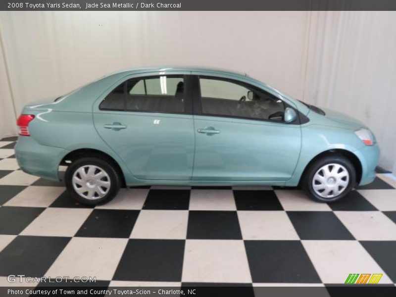 Jade Sea Metallic / Dark Charcoal 2008 Toyota Yaris Sedan