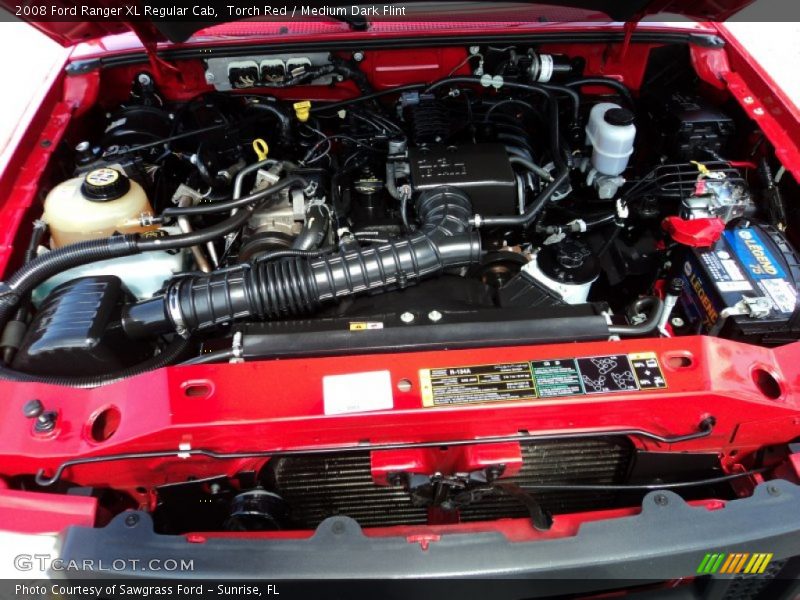Torch Red / Medium Dark Flint 2008 Ford Ranger XL Regular Cab
