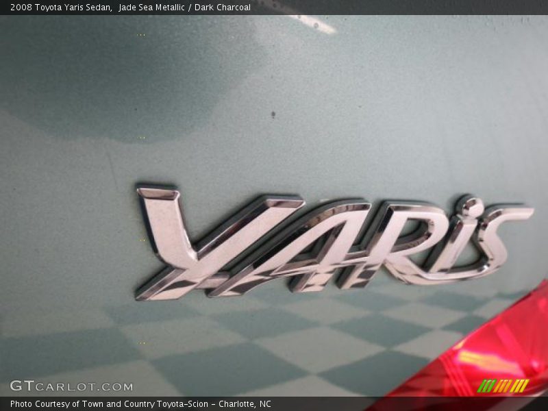 Jade Sea Metallic / Dark Charcoal 2008 Toyota Yaris Sedan