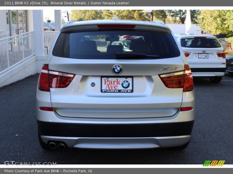 Mineral Silver Metallic / Oyster Nevada Leather 2011 BMW X3 xDrive 35i