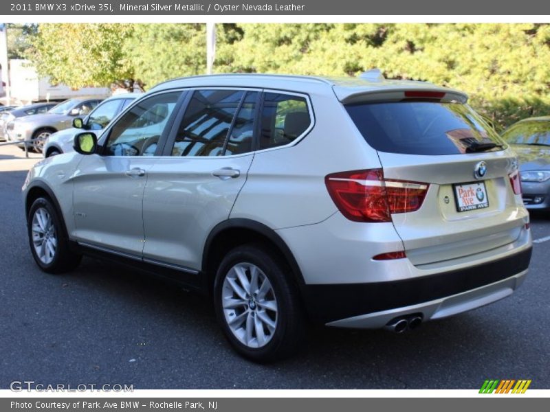 Mineral Silver Metallic / Oyster Nevada Leather 2011 BMW X3 xDrive 35i