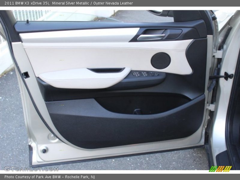 Mineral Silver Metallic / Oyster Nevada Leather 2011 BMW X3 xDrive 35i