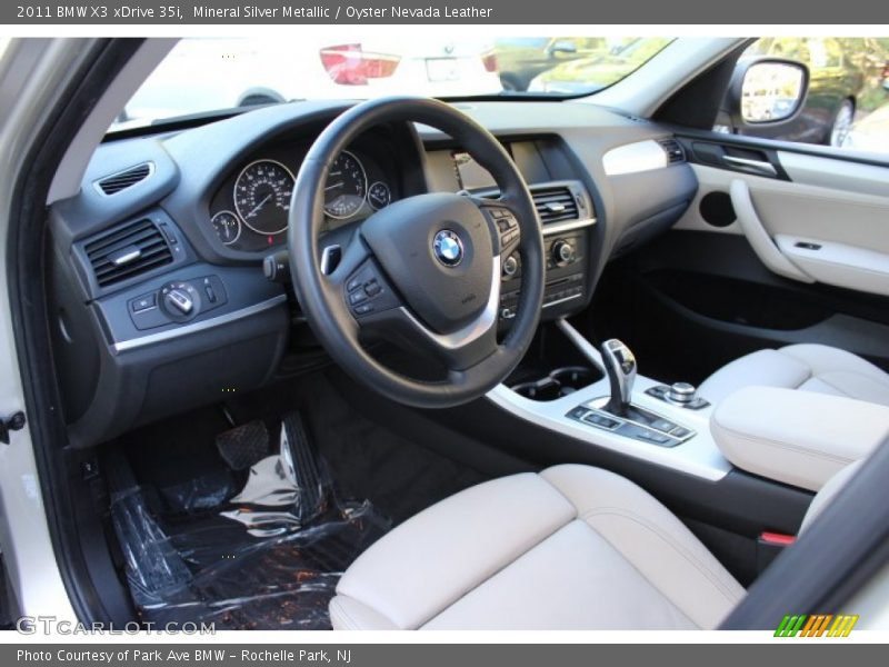 Mineral Silver Metallic / Oyster Nevada Leather 2011 BMW X3 xDrive 35i