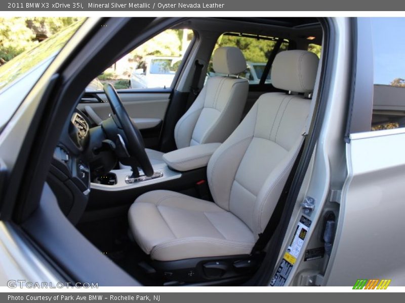 Mineral Silver Metallic / Oyster Nevada Leather 2011 BMW X3 xDrive 35i