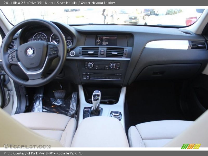 Mineral Silver Metallic / Oyster Nevada Leather 2011 BMW X3 xDrive 35i