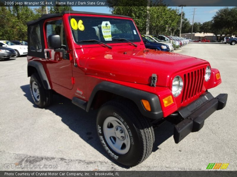 Flame Red / Dark Slate Gray 2006 Jeep Wrangler SE 4x4