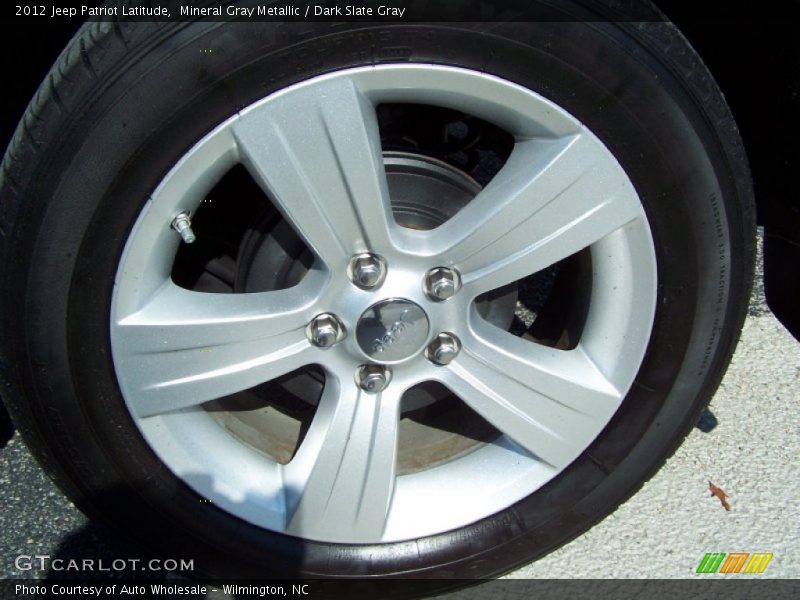Mineral Gray Metallic / Dark Slate Gray 2012 Jeep Patriot Latitude