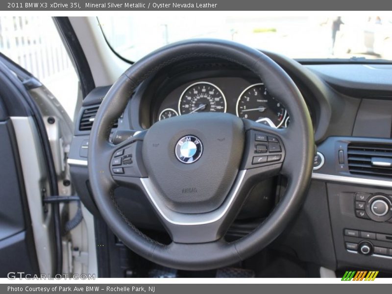 Mineral Silver Metallic / Oyster Nevada Leather 2011 BMW X3 xDrive 35i