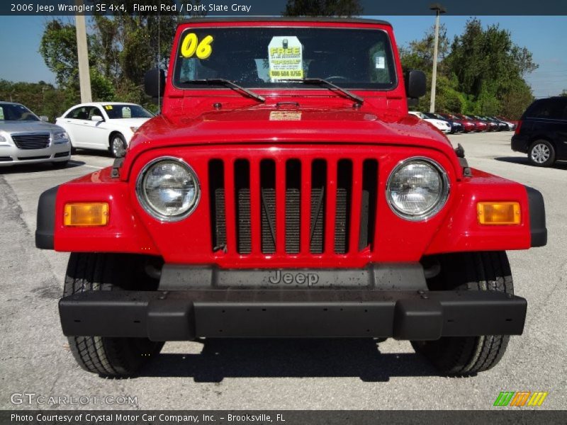 Flame Red / Dark Slate Gray 2006 Jeep Wrangler SE 4x4